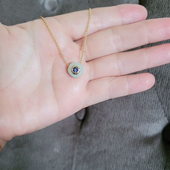 Coach Gold💛 Raised Slider Disc📀 Pendant Necklace - Picture 3 of 16